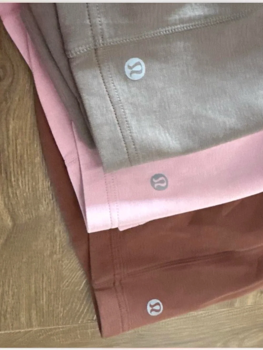 lululemon athletica High-Rise Athletic Shorts — Taupe, Pink, Brown